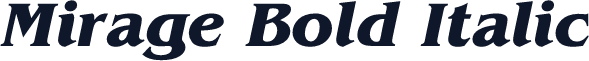 Mirage Bold Italic