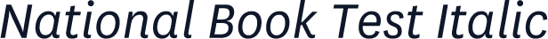 National Book Test Italic