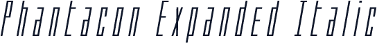 Phantacon Expanded Italic