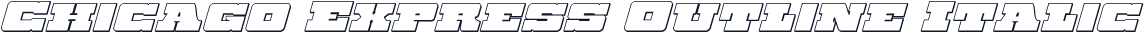 Chicago Express Outline Italic