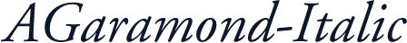 AGaramond-Italic