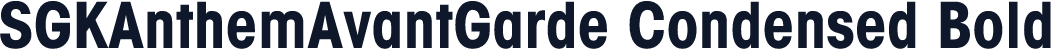 SGKAnthemAvantGarde Condensed Bold