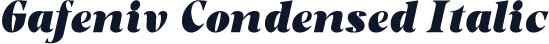 Gafeniv Condensed Italic