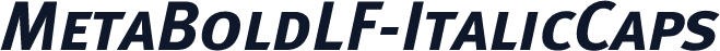 MetaBoldLF-ItalicCaps