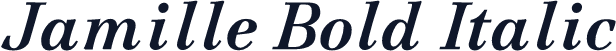 Jamille Bold Italic