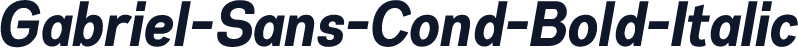 Gabriel-Sans-Cond-Bold-Italic