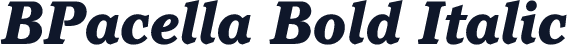 BPacella Bold Italic