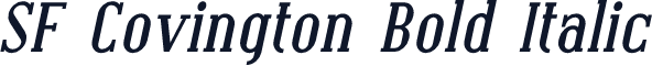 SF Covington Bold Italic