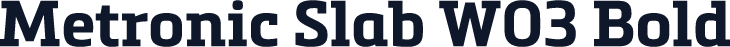 Metronic Slab W03 Bold