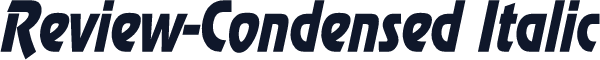 Review-Condensed Italic