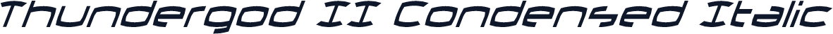 Thundergod II Condensed Italic
