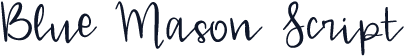 Blue Mason Script