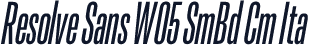 Resolve Sans W05 SmBd Cm Ita
