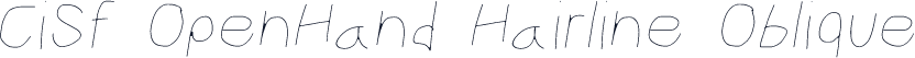 CiSf OpenHand Hairline Oblique