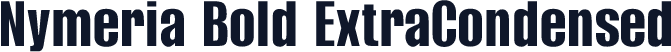 Nymeria Bold ExtraCondensed