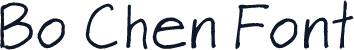 Bo Chen Font