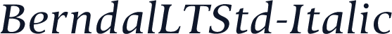 BerndalLTStd-Italic