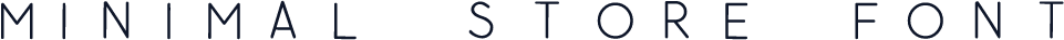 Minimal_Store_Font