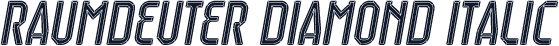 Raumdeuter Diamond Italic