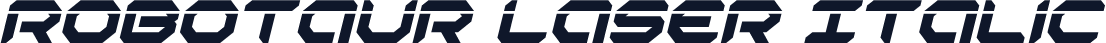 Robotaur Laser Italic