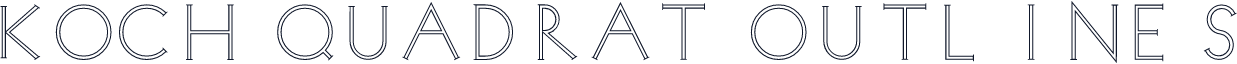 Koch Quadrat Outlines