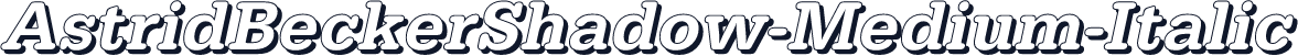 AstridBeckerShadow-Medium-Italic