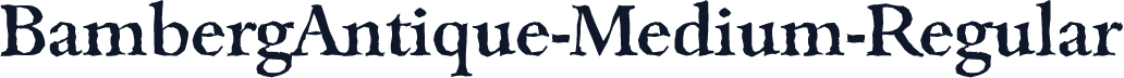 BambergAntique-Medium-Regular