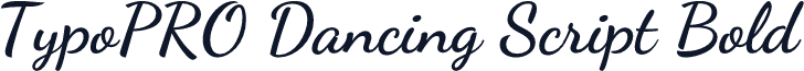 TypoPRO Dancing Script Bold