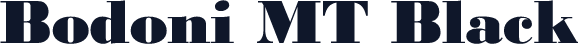 Bodoni MT Black