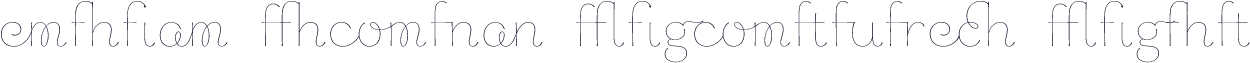 Chic Hand Ligatures Light
