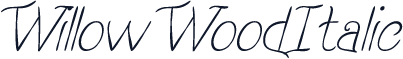 WillowWoodItalic