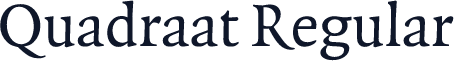 Quadraat Regular