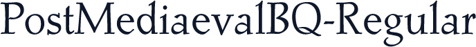 PostMediaevalBQ-Regular