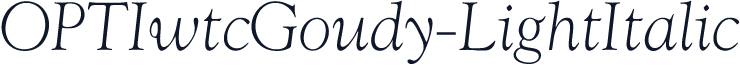 OPTIwtcGoudy-LightItalic