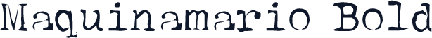 Maquinamario Bold