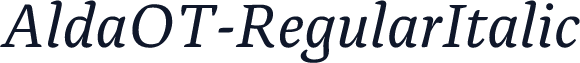 AldaOT-RegularItalic