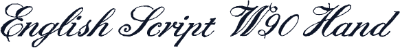 English Script W90 Hand