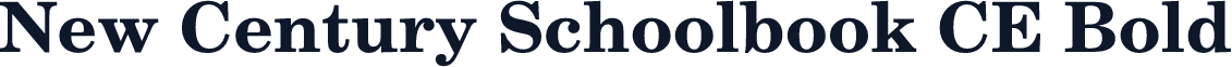 New Century Schoolbook CE Bold