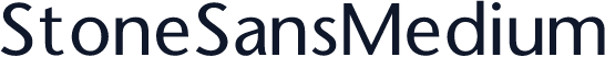 StoneSansMedium
