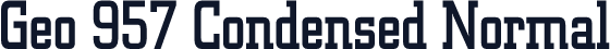 Geo 957 Condensed Normal