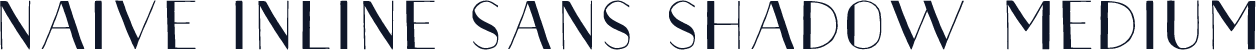 Naive Inline Sans Shadow Medium