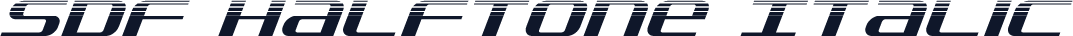 SDF Halftone Italic