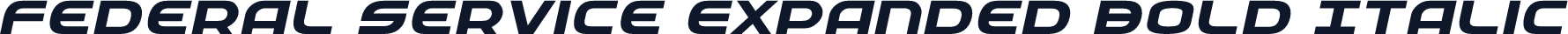 Federal Service Expanded Bold Italic