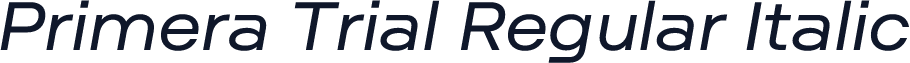 Primera Trial Regular Italic