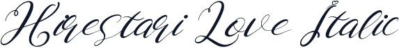 Hirestari Love Italic