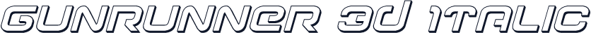Gunrunner 3D Italic