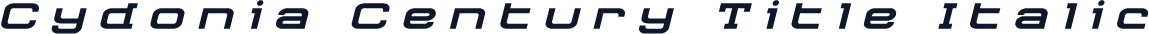 Cydonia Century Title Italic