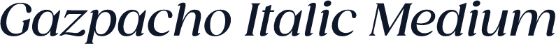 Gazpacho Italic Medium