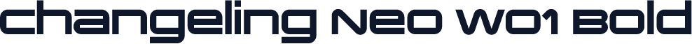Changeling Neo W01 Bold