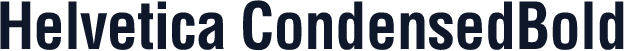 Helvetica CondensedBold